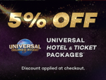 SAVE 5% on Universal Orlando Hotel