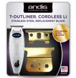 Andis Gold Cordless T-Outliner Blade Set