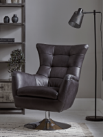 Leather Swivel Armchair - Only 1,350.00!
