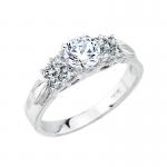 CZ Classic Diamond Band Engagement Ring