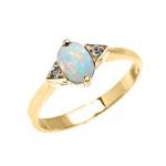 Save 23 on 0.53ct Opal & White Topaz