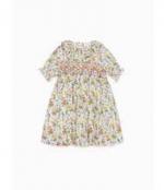 New In - White Multi Violeta Girl Dress,