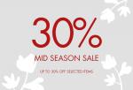 30% Rabatt im Mid Season Sale