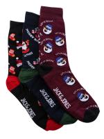 Jack & Jones Santa 3 Pack Socks Gift