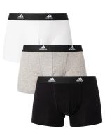 Adidas 3 Pack Trunks - Black/Grey/White