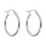 83% OFF Sterling Silver French Lock Hoop