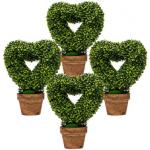 14.5-Inch Artificial Boxwood Heart-Shape...