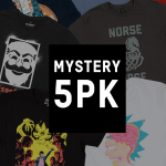 Pack 5 Camisetas Misteriosas