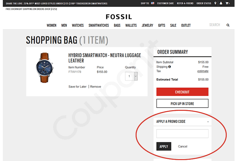 Top 50+ imagen fossil free shipping code