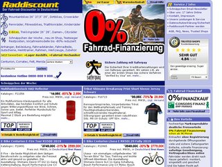 Raddiscount Online-Shop, der Fahrrad-Discounter